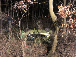 Erdős-bokros területre csapódott az autó Újkérnél