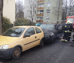 Autótűz Szombathelyen