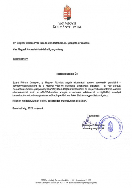 Vas Megyei Kormányhivatal (2021.05.05.)