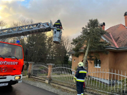 Fa dőlt házra Kőszegen