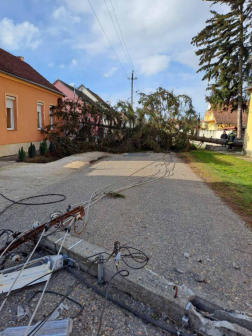 Viharos szél beavatkozások Vas vármegyében