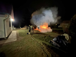 Kisteherautó égett Vasváron