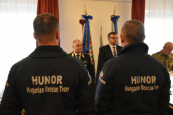 Területi védelmi bizottsági elismerés a HUNOR vasi tagjainak