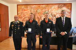 Területi védelmi bizottsági elismerés a HUNOR vasi tagjainak