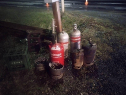 Több propán-bután gázpalack felrobbant a kőszegi melléképülettűzben