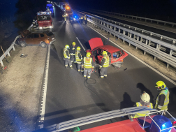 Utoléréses baleset történt az M86-os főúton Répcelaknál