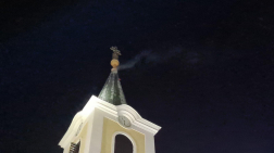 Villámcsapás következtében gyulladt ki a kőszegi templomtorony