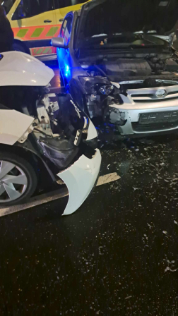 Két autó ütközött Szombathelyen