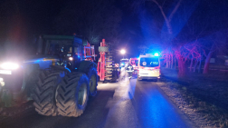 Traktor és személyautó ütközött Belednél