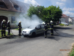 Kiégett autó Körmenden