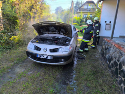 Autó utastere égett Őriszentpéteren