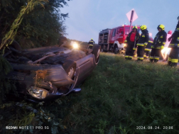 Árokba hajtott a balesetet követően az autós Szemenyénél