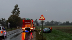 Kisteherautó és személyautó ütközött Gyöngyösfalunál 