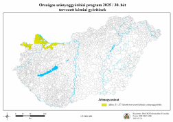 Szúnyoggyérítés 2025 30.hét Tervezett