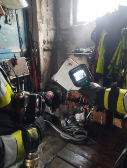 Tűz egy szombathelyi raktárban