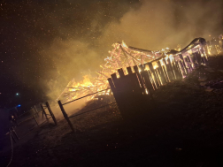 Kétszáz négyzetméteres pajta égett le Felsőmarácon