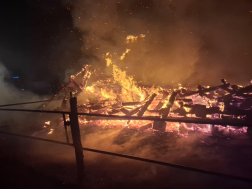 Kétszáz négyzetméteres pajta égett le Felsőmarácon