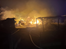 Kétszáz négyzetméteres pajta égett le Felsőmarácon