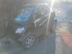 Baleset Szombathelyen, a Márton Áron utcában