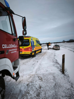 Két autó ütközött Celldömölk és Tokorcs között