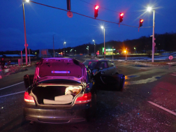 Frontális karambolt Rábafüzesnél