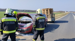 Autótűz Hegyhátsálnál