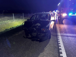 Két autó karambolozott az M86-os gyorsforgalmi főúton