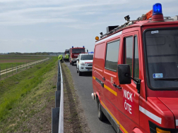 Autó füstölt Vasegerszegnél 