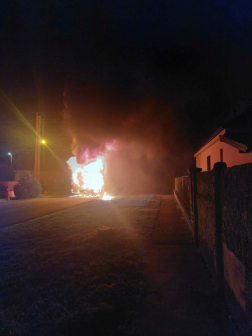 Busztűz Celldömölkön