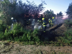 Bokros, cserjés terület égett Zsirán