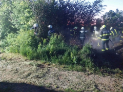 Bokros, cserjés terület égett Zsirán