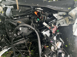 Buszmegállóba hajtott az ütközést követően az egyik autó Bükön