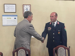 Körmendi és a szentgotthárdi településvezetők ismerték el a tűzoltók munkáját