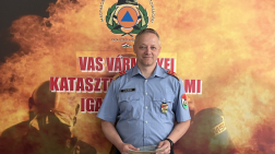 Kerek születésnapos tűzoltók köszöntése
