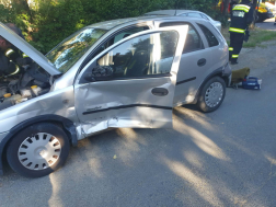 Baleset Szombathelyen, a Nefelejcs utcában