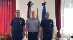 Két tűzoltó tett esküt, ezentúl a vármegyében tesznek szolgálatot
