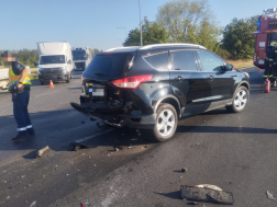 Baleset Söpte és Szombathely között