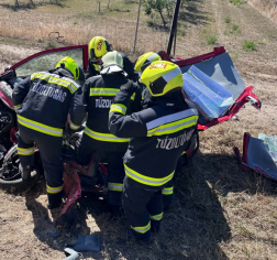 Halálos baleset a 87-es főúton, Gyöngyösfalunál