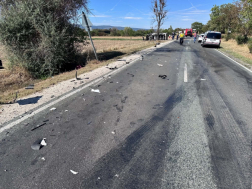 Halálos baleset a 87-es főúton, Gyöngyösfalunál