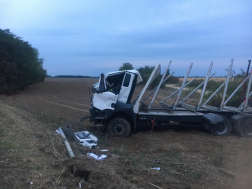 Kamion balesete Vasszécsenynél