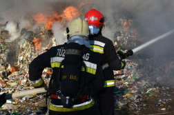 Háromszáz négyzetméteren égett a hulladék egy vasvári szeméttelepen